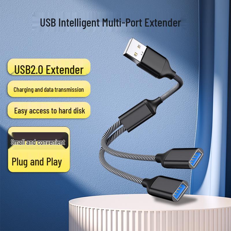 Портативный USB-хаб Type-C: Док-станция, Флеш-накопитель, Удлинитель для мыши, Разветвитель кабелей, Многопортовый расширитель.