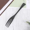 Metal Tableware Black Stainless Steel Fork for Home Use