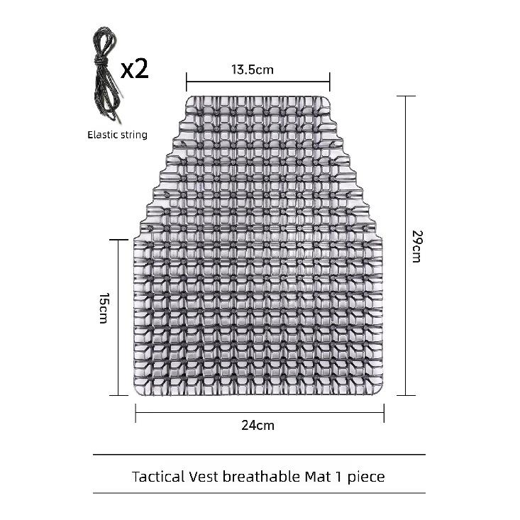 Tactical Vest Cooling Pad 4D Three-Dimensional Sweat-Wicking Breathable Vest Liner Multifunctional Lightweight Cushion airsoft