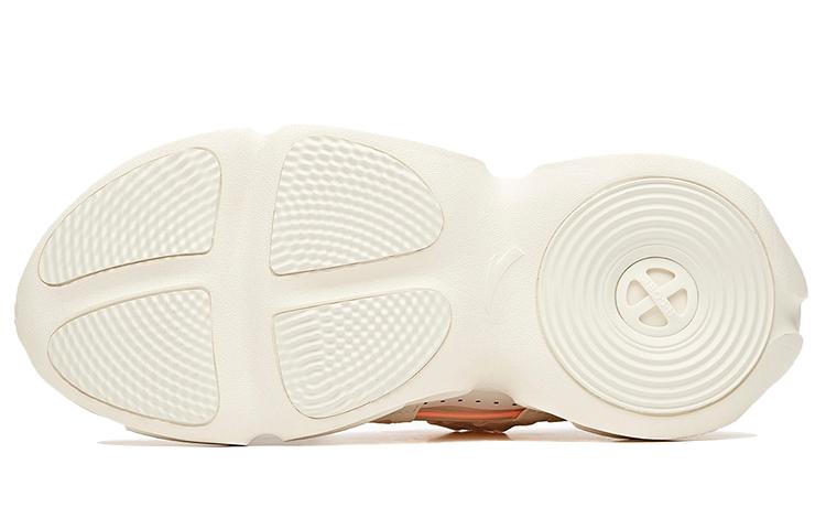 Women's Sneakers ANTA Training Shoes Women's Low-top Ivory White/Fluorescent Sunset Orange