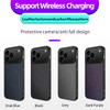 Ультратонкий магнитный кожаный чехол из углеродного волокна для iPhone 17 Air 16E 16 15 14 13 Pro Max для Magsafe Ударопрочный военный чехол