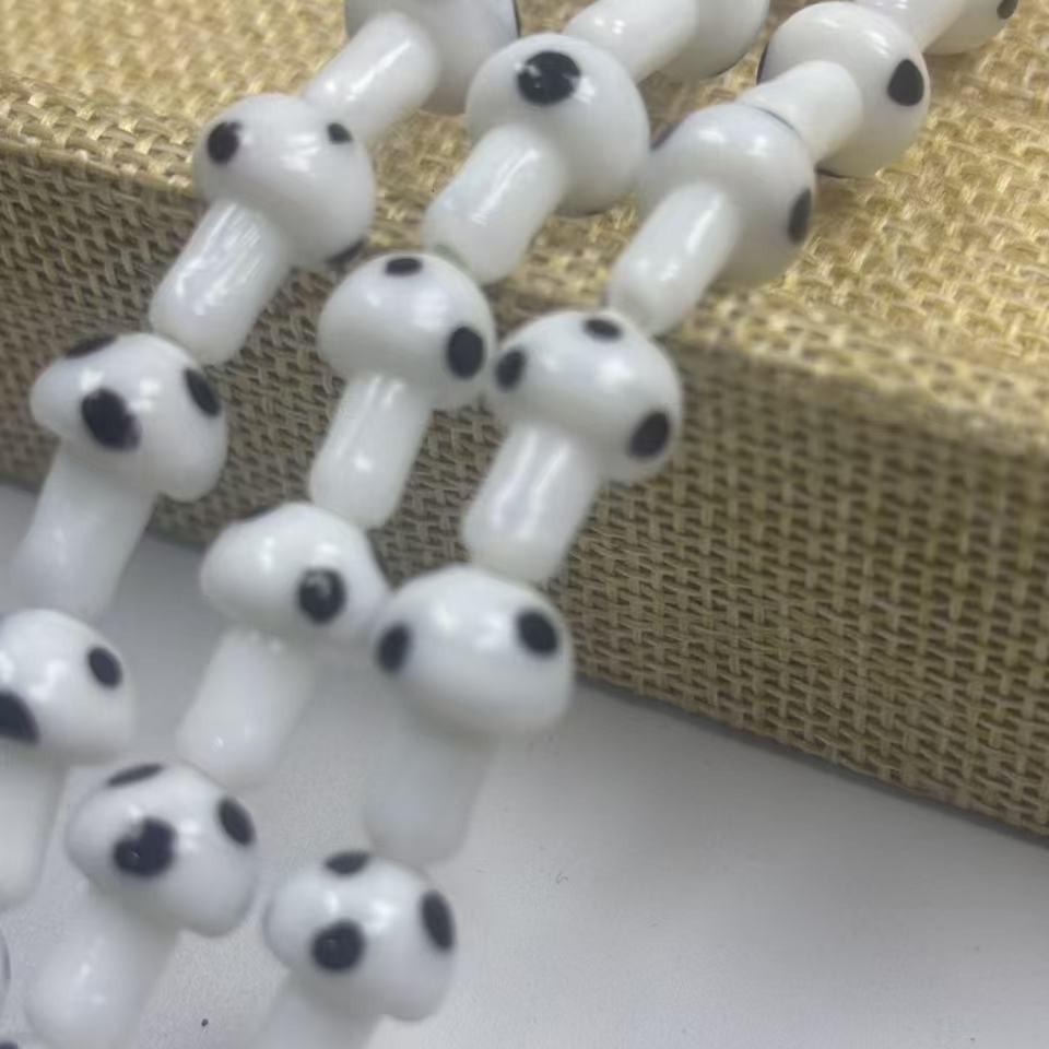 Изысканные Маленькие Стеклянные Бусины-Грибочки для DIY Украшений - Ожерелья и Браслеты