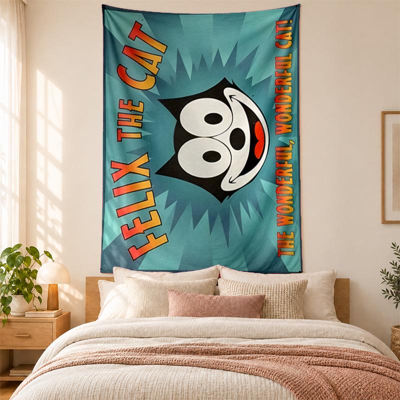 Felix the Cat Tapestry highquality for decorating living room bedroom dorm walls ideal as bedroom wallart orholiday gift
