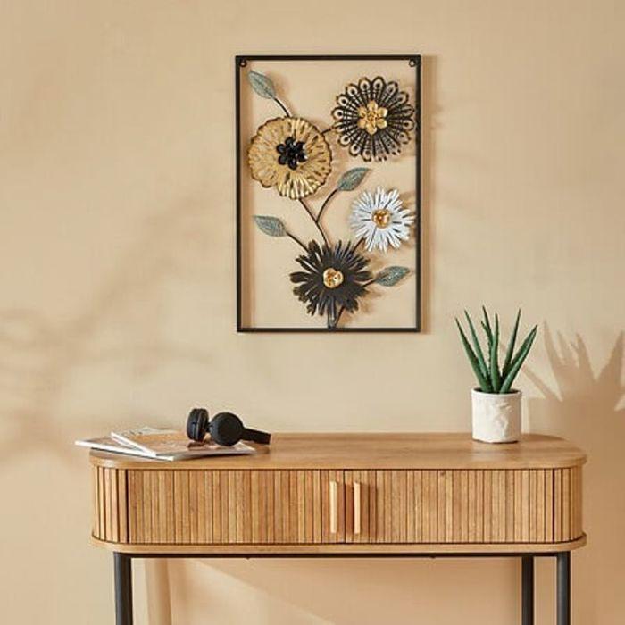 Déco murale "Florine" métal 40 x 60 cm Atmosphera