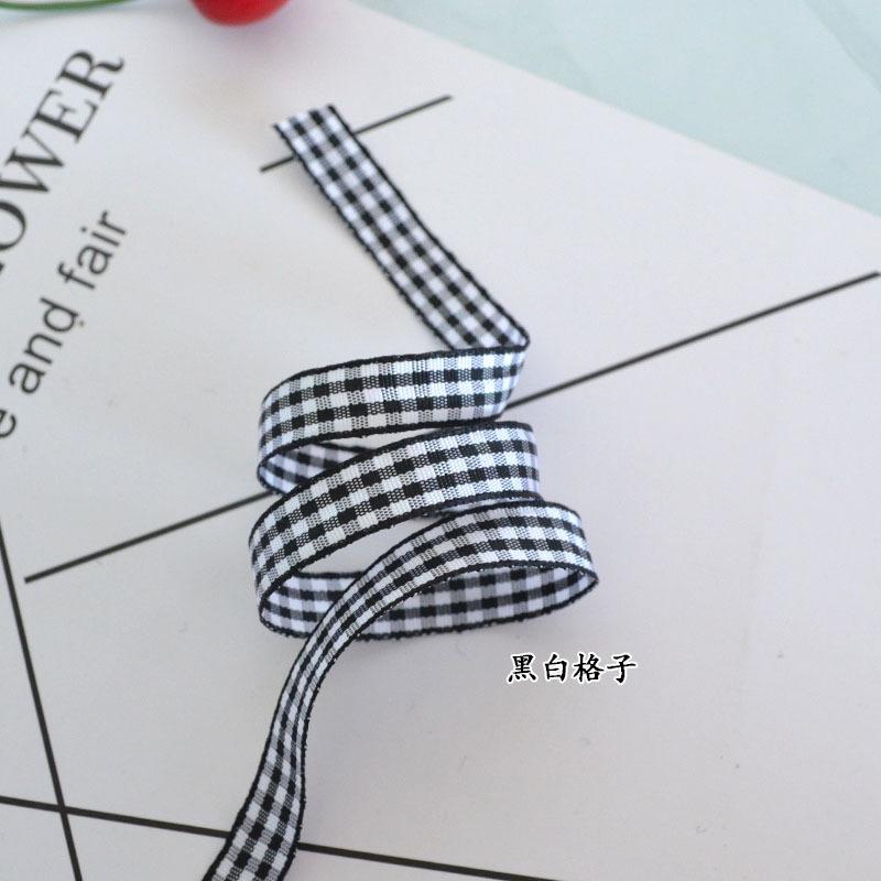 Клетчатая лента Цветок Торт Подарочная упаковка Одежда Обувь Аксессуары для волос Лента Бант Сделай Сам