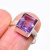 Amethyst Gemstone Handmade 925 Sterling Silver Jewelry Ring Size Adjustable KJ-578