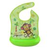 Toddlers Baby Reusable And Washable Cartoon  With Silicone Food Catcher