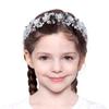 Белый цветочный гребень с бусинами для девочек, идеально подходит для выступлений, свадеб и игры на пианино.