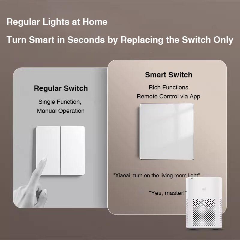 Умный световой выключатель из закаленного стекла - Smart Life 10A WiFi/Проводной настенный выключатель с обновлением за 2 секунды и голосовым управлением