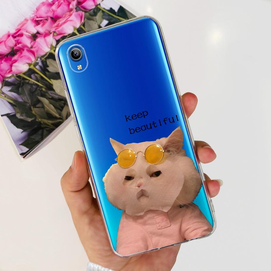 For Vivo Y1s 2020 1929 Back Case Vivo Y91c Y90 1820 1823 Y91i India Soft Silicone Matte Bumper Flower Butterfly Print Coque Capa