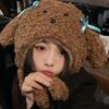 Cartoon Hat Thicken Head Wrap Furry Puppy Soft Thicken Hood for Women Outdoor Wear for Winter Sports Cycling Skiing