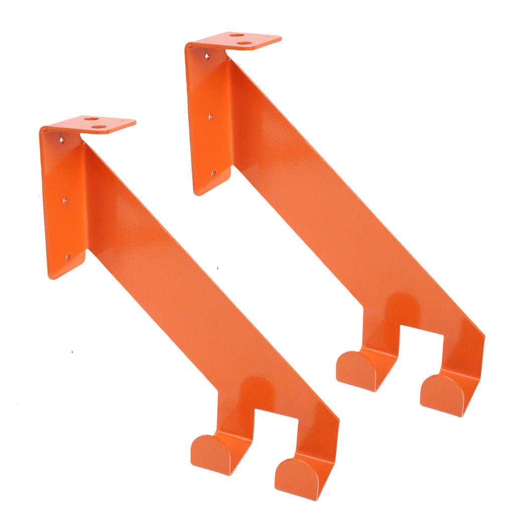 2 шт. Цепная пила Настенное крепление из нержавеющей стали Сверхпрочный держатель для цепной пилы Гаражное хранение для домашней мастерской Оранжевый