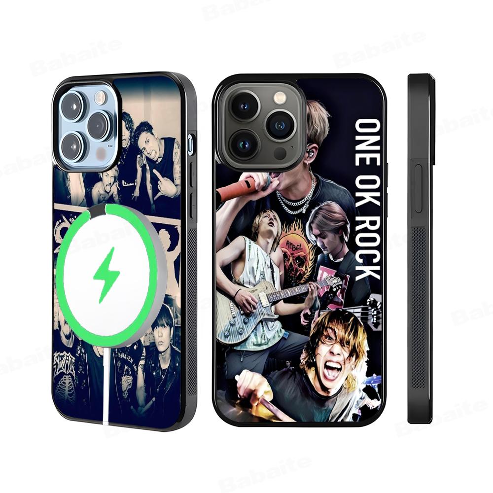ONE OK ROCK Band Phone Case Magesafe Magnetic Wireless Charge Case For iPhone 16 11 12 13 14 15 Pro Max Plus Mini