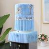 2Pcs/Set Barrel Dust Cover Dustproof Lace Embroidered Universal Bucket Sleeve Upper Reusable Water Dispenser Cove Printed