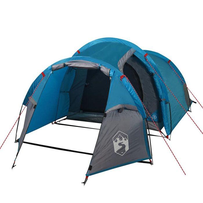 VidaXL Tente de Camping 3 Personnes, Tente d'Ombrage avec Sac de Transport, Auvent Portable avec Parois Latérales pour 94387
