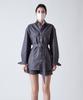 SALON DE SEOUL High-Waisted A-Line Denim Shorts W - Cool Gray
