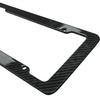 1/2 Plastic ABS Carbon Fiber Patterned License Plate Holder with Standard Screw Kit for License Plate Frame Protection Parts