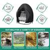 Heavy Duty 210D Oxford Waterproof Hanging Egg Chair Cover with Zipper UV Resistant Outdoor Double Swing Seat Protector