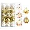 30 Pcs Christmas Balls Ornaments 2.4 Inch Small Shatterproof Plastic Balls Christmas Tree Hanging Decoration for Holiday Wreath Party Tree Decor
