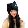 Knit Beanie Hat For Women Winter Warmth With Cute Bear Design For Casual Wear