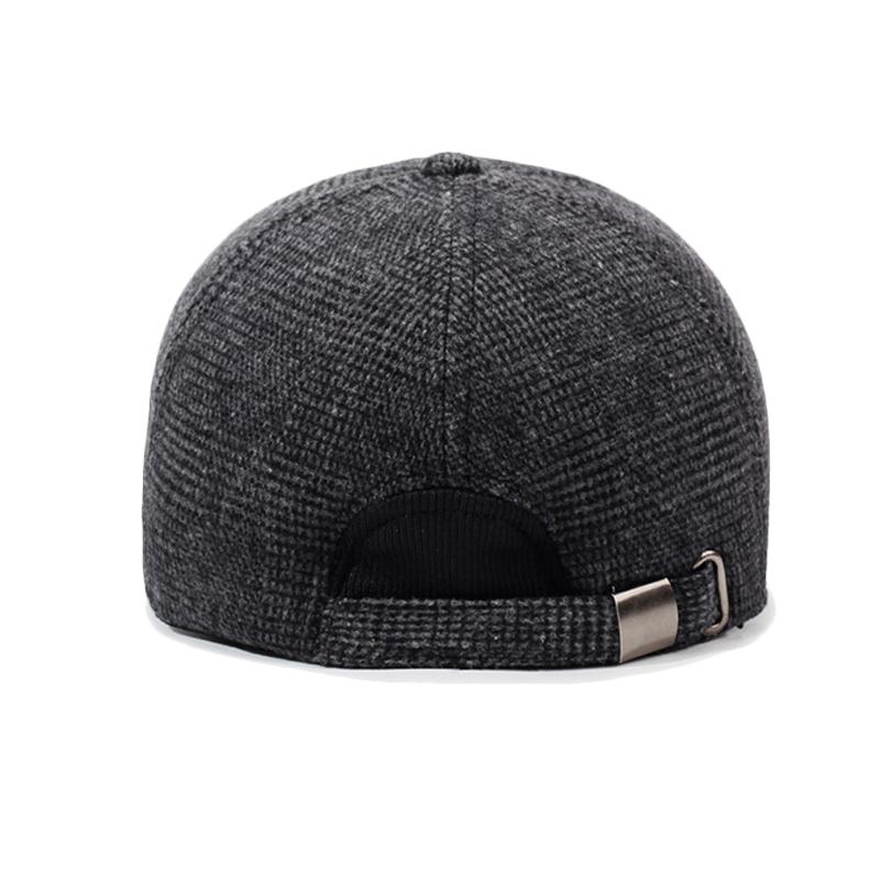 Зимняя шляпа для мужчин среднего и пожилого возраста, уличная бейсболка, отцовская бархатная толстая теплая хлопковая шапка с защитой ушей от холода