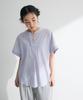 Green Parks Casual Blend French Sleeve Skipper Shirt Women's Cotton-Linen