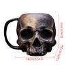 17-унциевая пивная кружка в форме черепа из смолы, кружка-череп викинга-воина, кружка-череп в средневековом стиле для кофе/напитков/сока