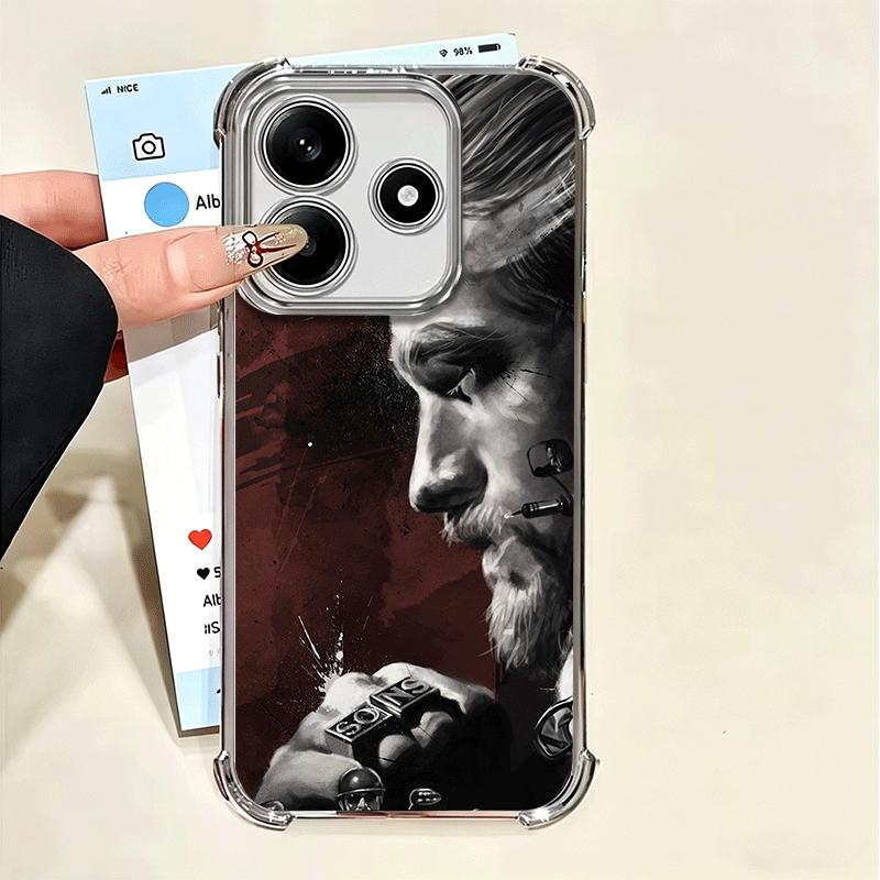 Мягкий чехол для телефона Sons Of Anarchy для Xiaomi Poco X7 X8 Pro Max X6 X5 X3 F8 Ultra F7 M8 M7 M5S Redmi 15C 15A 15 14C 13C 12C 13 12