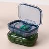3-Compartment Small Transparent Plastic Pill Box Container Portable Travel Pill Organizer for Pocket Purse Medicine Vitamin Holder Dispenser