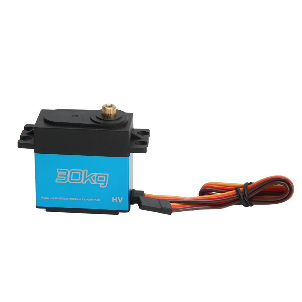RC Сервопривод 30 кг 30 кг Алюминиевый сплав Металлические шестерни Быстрый отклик Водонепроницаемый RC Рулевой двигатель с 25T Металлическим сервоприводом
