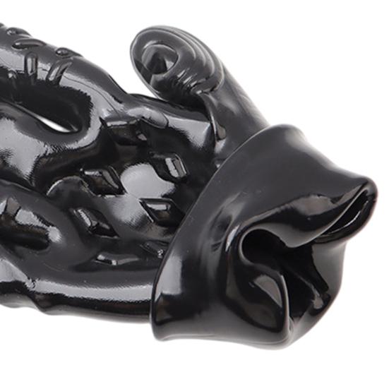 Массажная перчатка для удовольствия с шипами, текстурированная перчатка-митенка из ТПЭ для фистинга с выступающими точками, гибкая, безопасная для тела, дискретная игрушка для взрослых для ролевых игр и исследований пар