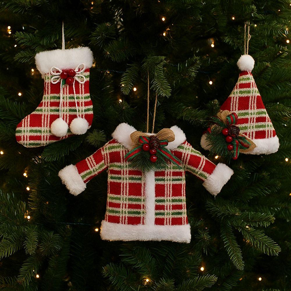 Clothing Christmas Tree Pendant Plush Christmas Decorations Party Favors