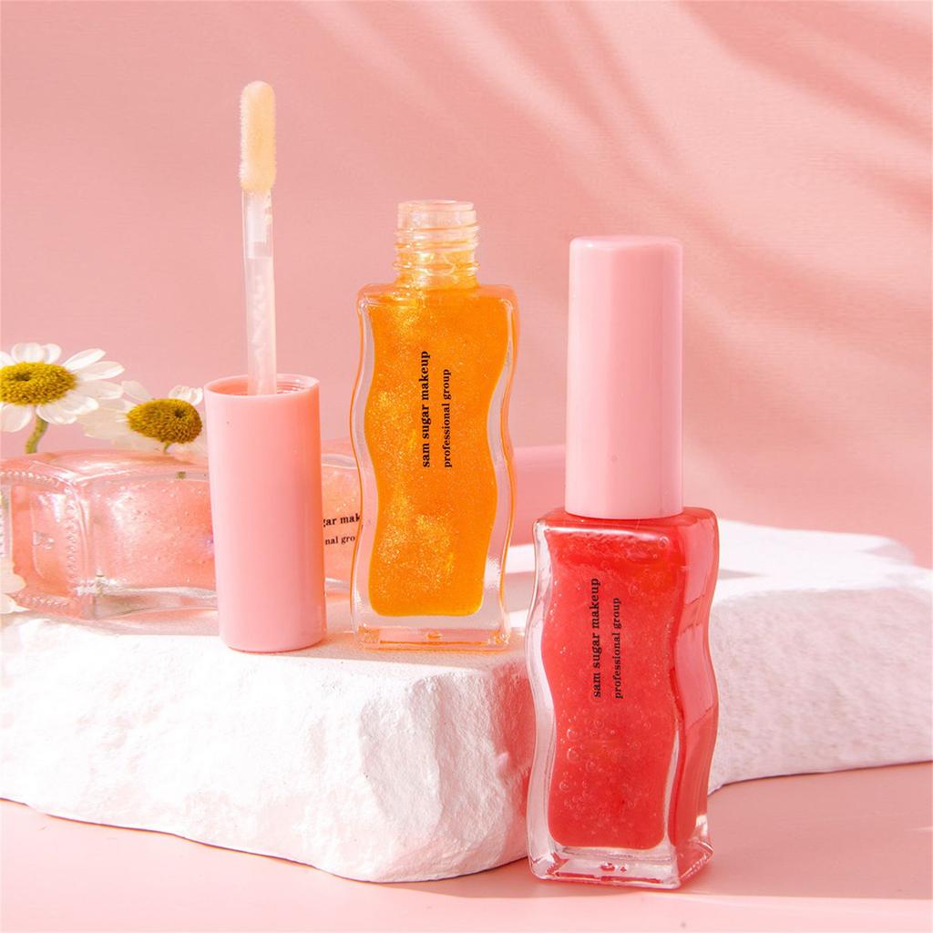 Fruit Honey Moisturizing Temperature Liquid Lipstick Honey Color Long Lasting Moistourizing Lip Makeup Lip Oil 8ml