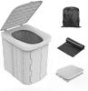 Portable Emergency 180kg Weight Easy To Easy To Compact Includes 20 Waste Ideal for Outdoor Water and Nursing Care Toilet, Toilet, Capacity, Carry,