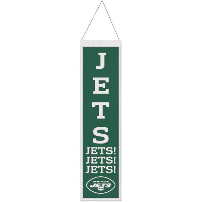 Bannière - WINCRAFT - NFL Teams SLOGAN - New York Jets - 80x20cm - 70% laine, 30% polyester
