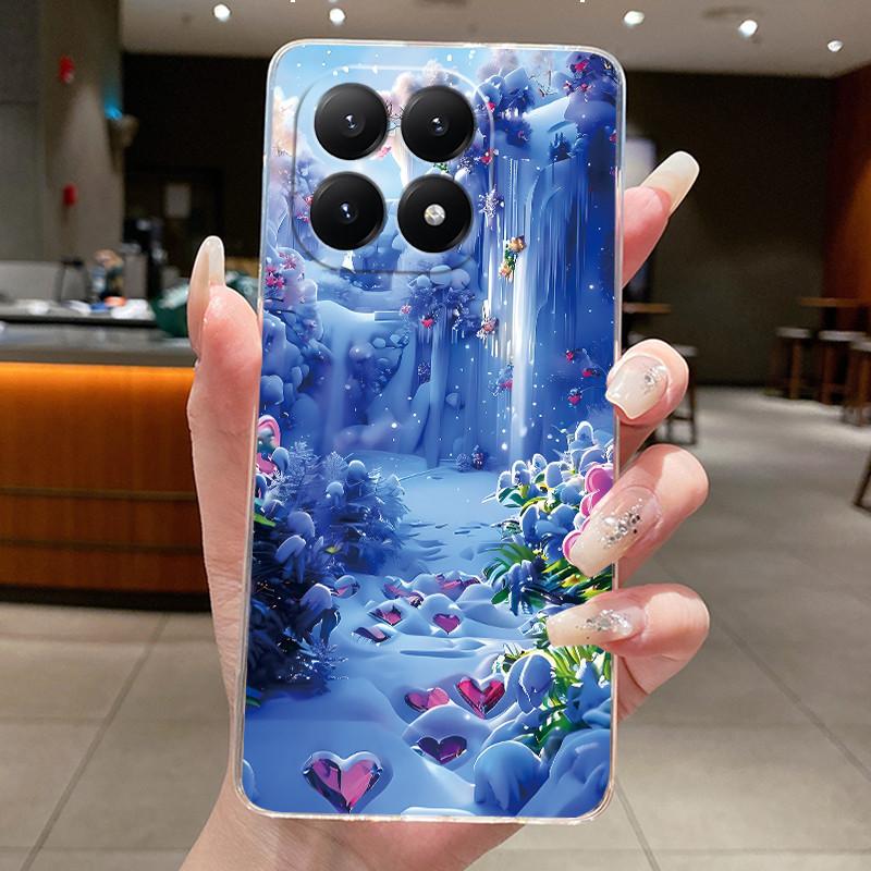 Чехол для Xiaomi 15T Эстетичный Модный Милый Кот Астронавт Мягкий Силикон ТПУ Задняя Крышка Для Xiaomi 15T Pro Прозрачный Чехол для Телефона
