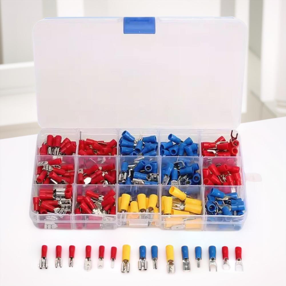 280Pcs Electrical Wire Crimp Spade Butt Ring Fork Set Electrical Wire Crimp Butt Ring Fork Set Spade Butt Connector Kit