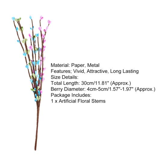 Искусственные растения, привлекательные заусенцы, долговечные стебли искусственных цветов, украшение для пасхальной вечеринки для дома