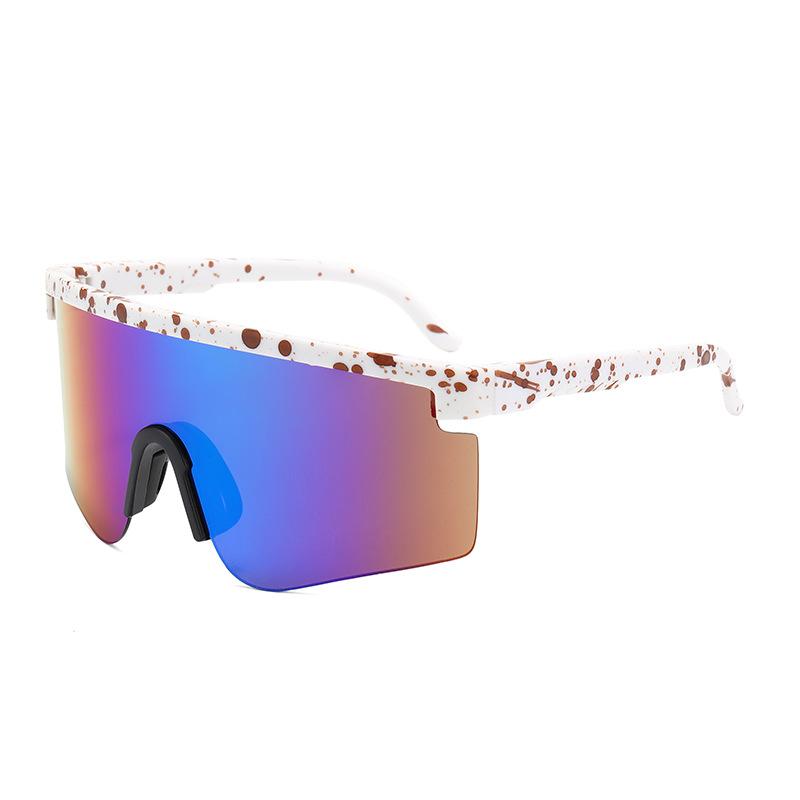 New sunglasses outdoor large frame one-piece men's sunglasses sports cycling sunglasses sunglasses women