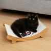 Wooden Sisal Cat Scratching Pad Scratch Resistant Cat Sofa Bed Cat Rocking Chair Sleeping