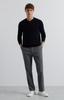 Micro Patterned V-Neck Sweater S