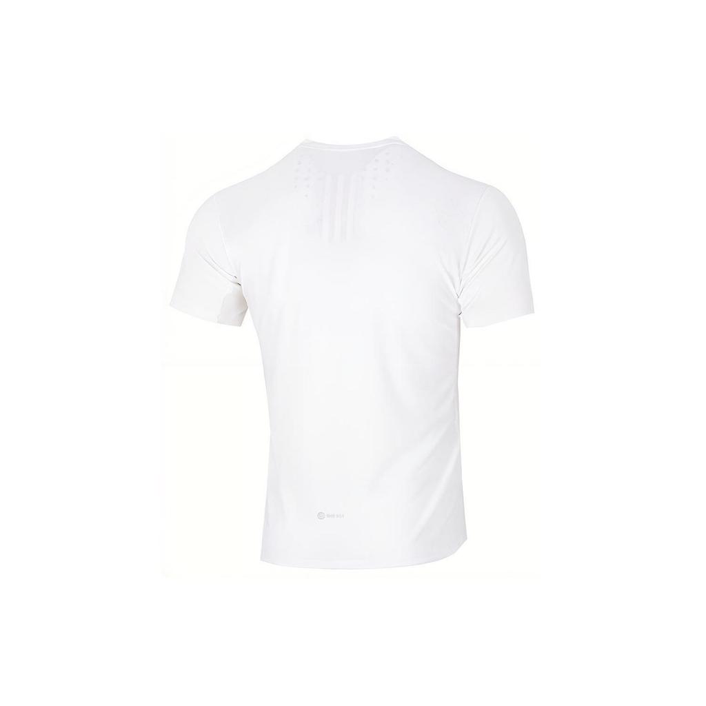 Adidas Чистый цвет дышащая спортивная футболка с круглым вырезом с коротким рукавом мужские топы белые HB6533