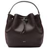 Logo Solid Design Leather Tote Bag Women Handbags Brown 6314684