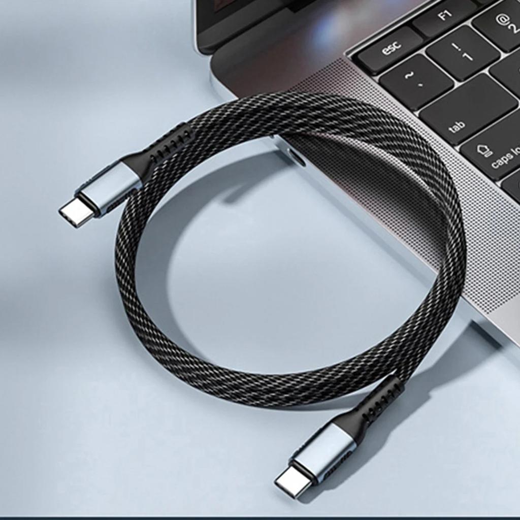 PD 100 Вт/240 Вт сверхбыстрый зарядный кабель для ноутбука планшета USB Type C кабель для передачи данных для Macbook Air iPad iPhone 15 Pro Max Xiaomi Dell HP