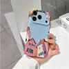 Pastel Colorful Town Landscape Graphic Art Film Aesthetic Protective Shockproof Bumper Phone Case Cover For iPhone 14 15 16 Pro Max Plus