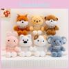 Simulation Pearl Bear Plush Toy With Soft Short Pile For Kids Birthday Gift