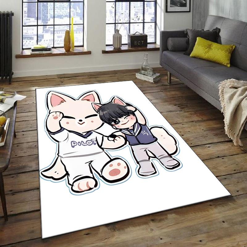 1pc Kpop Team6 Design Area Rug - Non-Slip, Soft & Cozy Floor Mat for Living Room, Bedroom, Office - Indoor/Outdoor Decorative Carpet