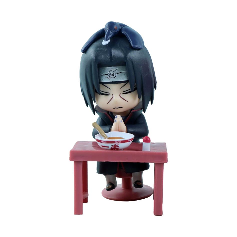 В наличии Naruto Shippuden Серия Рамен Сюрприз-бокс - Чиби Мини ПВХ Аниме Фигурки - Загадочный Саске Учиха и Наруто Игрушка Красивые Подарки