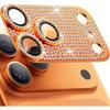 Блестящий Глиттер Алмазный Чехол-Защита для Объектива Камеры для iPhone 17 Air 16 15 14 Plus 13 Pro Max 12 Mini 11 Защита Стеклянного Экрана Аксессуар для Телефона