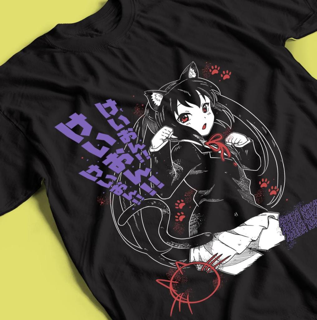 Azusa Nakano Shirt, Kawaii Anime Graphic T-Shirt, Japanese Manga Aesthetic Tee, Cute Anime Fanart Top, Anime Lover Gift, Otaku Unisex Tee